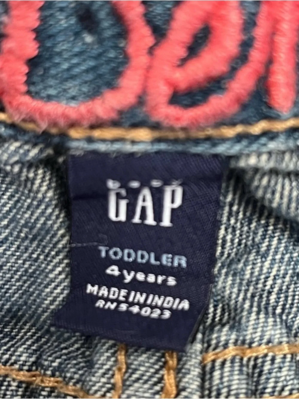 GAP Embroidered Patchwork Denim Jeans